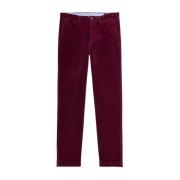 Ralph Lauren Enkla corduroy vinröda byxor Red, Herr