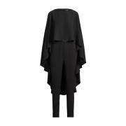 Ralph Lauren Svart jumpsuit med cape Black, Dam