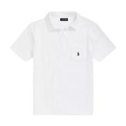 Ralph Lauren Vit Polo Custom Slim Fit skjorta White, Herr