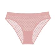 Wolford Rosa Sheer Logo Briefs Pink, Dam