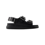 Alexander McQueen Laeder sandaler Black, Dam