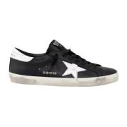 Golden Goose Svarta läder Superstar sneakers Black, Herr