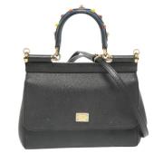 Dolce & Gabbana Pre-owned Pre-owned Laeder handvskor Black, Dam