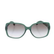 Chanel Vintage Pre-owned Plast solglasgon Green, Dam