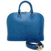 Louis Vuitton Vintage Pre-owned Laeder handvskor Blue, Dam