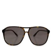 Gucci Vintage Pre-owned Plast solglasgon Black, Dam