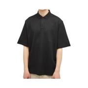 Stone Island Svart Ghost Polo Shirt, Elegant Stil Black, Herr