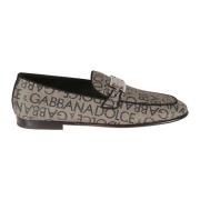 Dolce & Gabbana Bruna Loafers med Signatur Monogram Brown, Herr