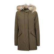 Woolrich Arktisk Tvättbjörn Parka Green, Dam