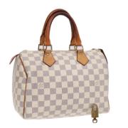 Louis Vuitton Vintage Pre-owned Canvas handvskor White, Dam