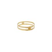 Elisabetta Franchi Guld Metall Choker Halsband Yellow, Dam