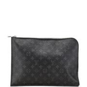 Louis Vuitton Vintage Pre-owned Canvas kuvertvskor Black, Herr