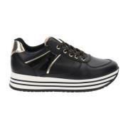 Nerogiardini Läder Flickor Sneakers Stil Komfort Black, Dam