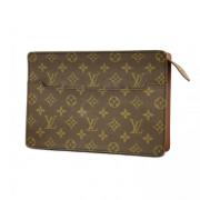 Louis Vuitton Vintage Pre-owned Tyg kuvertvskor Brown, Dam