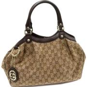 Gucci Vintage Pre-owned Canvas handvskor Brown, Dam