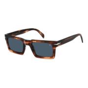 Eyewear by David Beckham Brun Horn/Blå Solglasögon Brown, Herr