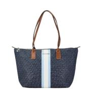 Michael Kors Pre-owned Pre-owned Canvas handvskor Blue, Dam