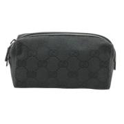 Gucci Vintage Pre-owned Canvas gucci-vskor Black, Dam