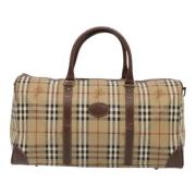 Burberry Vintage Pre-owned Canvas resvskor Beige, Unisex