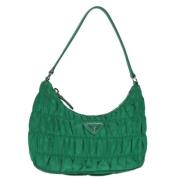 Prada Vintage Pre-owned Laeder axelremsvskor Green, Dam