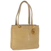 Dior Vintage Pre-owned Nylon dior-vskor Beige, Dam