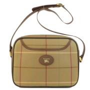 Burberry Vintage Pre-owned Canvas axelremsvskor Brown, Dam