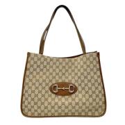 Gucci Vintage Pre-owned Canvas gucci-vskor Brown, Dam