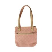 Gucci Vintage Pre-owned Canvas totevskor Pink, Dam