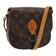 Louis Vuitton Vintage Pre-owned Canvas axelremsvskor Brown, Dam