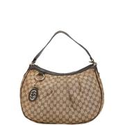 Gucci Vintage Pre-owned Canvas gucci-vskor Beige, Dam