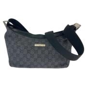 Gucci Vintage Pre-owned Canvas crossbodyvskor Black, Dam