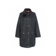 Barbour Lång Beadnell Vaxjacka - Sage Green, Dam