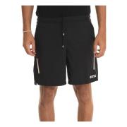 Boss Shorts med dragsko och sidologga Black, Herr