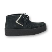 Clarks Ankelboots Wallabee Cup Stil Black, Dam