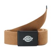 Dickies Orcutt Webbing Bälte - Unisex Stil Brown, Unisex