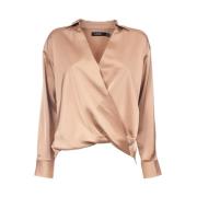 Ralph Lauren Blouse Lauren Beige, Dam