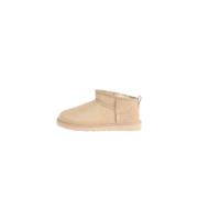 UGG Klassiska Ultra Mini Fårskinnsstövlar Beige, Dam