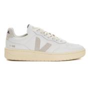 Veja Vita Lädersneakers Stilfull Mode White, Dam