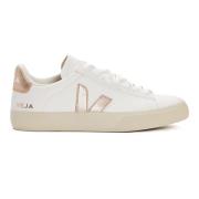 Veja Vita Platine Läder Sneakers White, Dam