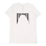 Rick Owens Level T Bomull Jersey T-shirt White, Herr