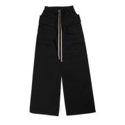 Rick Owens Svarta Cargo Dragsko Byxor Black, Herr