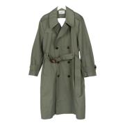 Vaquera Grön Oliv Cut Out Trench Coat Green, Dam