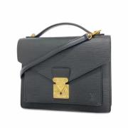 Louis Vuitton Vintage Pre-owned Tyg louis-vuitton-vskor Black, Dam