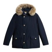 Woolrich Avtagbar Päls Arctic Anorak Blue, Herr