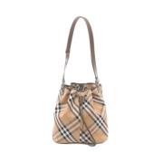 Burberry Vintage Pre-owned Laeder axelremsvskor Beige, Dam