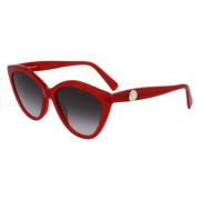 Longchamp Röda Acetat Dam Solglasögon Red, Dam