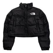 The North Face Kort Nuptse Jacka för Kvinnor Black, Dam