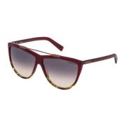 Trussardi Röda Acetat Dam Solglasögon Red, Dam