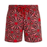 Vilebrequin Korta Oursinades Stretch Badshorts för Herrar Multicolor, ...