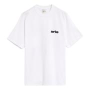 Arte Antwerp Blommigt Tryck Bomull T-shirt White, Herr